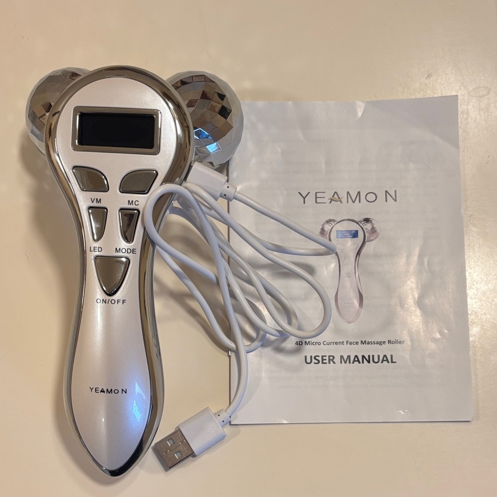 Silver Face Massage Roller